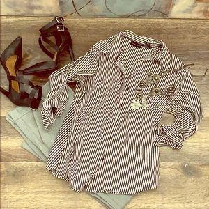 New York & Company pinstriped button down